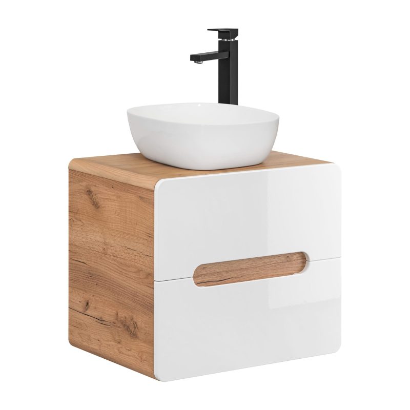 Szafka pod umywalkę nablatową 60cm 2 szuflady