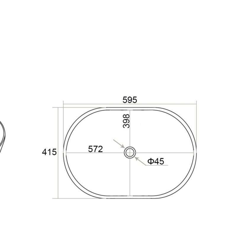 Zestaw meblowy 180cm z umywalkami nablatowymi